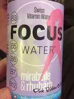 Sucre et nutriments contenus dans Focuswater