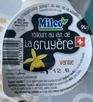 入っている砂糖の量 Yogourt au lait de la Gruyère