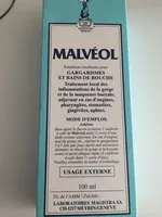 Sucre et nutriments contenus dans Malveol