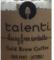 Amount of sugar in Sorbetto, Cold Brew Coffee