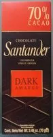 Sokerin määrä sisällä Chocolates Santander Amargo 70% Cacao 70 gr