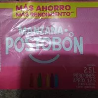 Количество сахара в Manzana Postobón