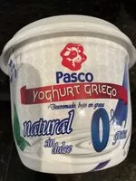 चीनी की मात्रा Yoghurt Griego Pasco Natural Sin Dulce