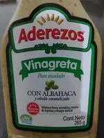 Azúcar y nutrientes en Aderezos