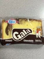 入っている砂糖の量 Ponqué Gala Chocolate