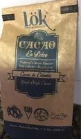 Cantidad de azúcar en Cacao en polvo