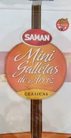 Cantidad de azúcar en Saman Mini Galletas de arroz