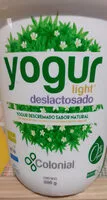 Cantidad de azúcar en Yogur light deslactosado