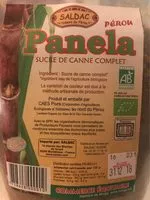 入っている砂糖の量 Panela