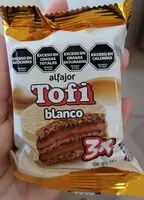 Cantidad de azúcar en Alfajor Tofi blanco 3x