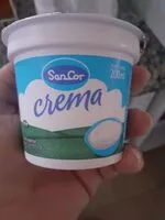 Amount of sugar in crema de leche