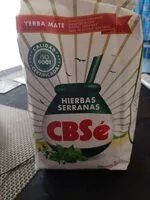 Sucre et nutriments contenus dans Cbse