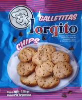 Cantidad de azúcar en galletitas chips de chocolate