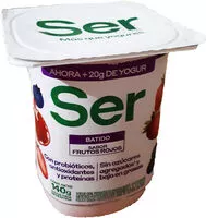 चीनी की मात्रा Yogur batido sabor frutos rojos
