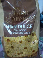 Cantidad de azúcar en pan dulce con dulce de leche