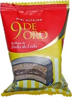 Jumlah gula yang masuk Mini alfajor relleno de Dulce de leche