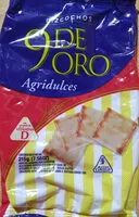 Jumlah gula yang masuk Bizcochos cuadraditos agridulces con agregado de vitamina D. 9 de Oro