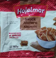 Cantidad de azúcar en snack matero azucarado
