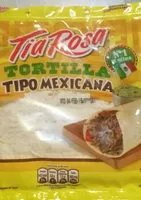 Cantidad de azúcar en tortilla tipo mexicana
