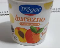 Jumlah gula yang masuk Yogur entero Durazno