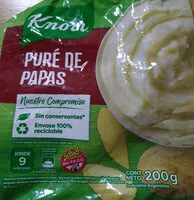 Cantidad de azúcar en Puré de Papas