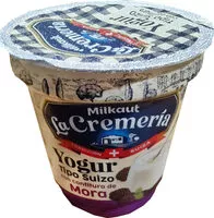 İçindeki şeker miktarı Yogur tipo suizo con confitura de mora