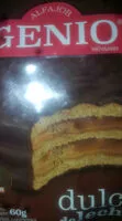 Cantidad de azúcar en Alfajor Genio Dulce de Leche