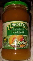Quantité de sucre dans Mermelada de Durazno Light