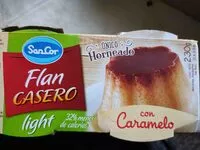 Amount of sugar in Flan casero