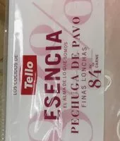 Amount of sugar in Pechuga de pavo