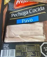 Suhkru kogus sees Pechuga cocida pavo
