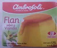 Jumlah gula yang masuk Flan sabor vainilla