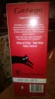 Amount of sugar in Cabernet sauvignon 2015