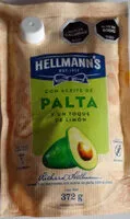 İçindeki şeker miktarı Hellmann's con aceite de palta
