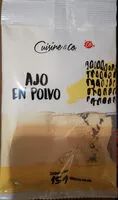 Cantidad de azúcar en ajo en polvo