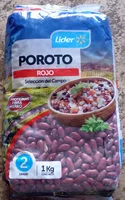 Quantité de sucre dans Poroto rojo