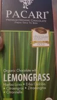 चीनी की मात्रा Organic chocolate with lemongrass