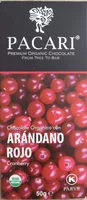चीनी की मात्रा Organic chocolate with Cranberries