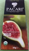 चीनी की मात्रा Chocolate negro orgánico con higo