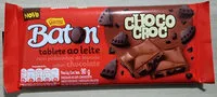 含糖量 Baton Choco Croc Chocolate ao Leite com Biscoito