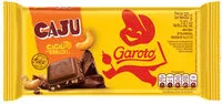İçindeki şeker miktarı Chocolate Ao Leite Com Castanha De Caju Garoto Pacote 80g