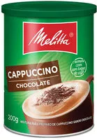 Suhkru kogus sees Cappuccino Solúvel Chocolate Melitta Lata 200g