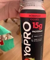 Suhkru kogus sees YoPro Strawberry Morango 15g