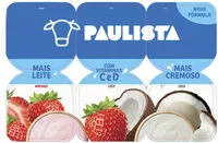 Sokerin määrä sisällä Iogurte Integral Morango Coco Paulista Bandeja 510g 6 Unidades