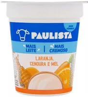 Sokerin määrä sisällä Iogurte Integral Laranja, Cenoura E Mel Paulista Copo 150g