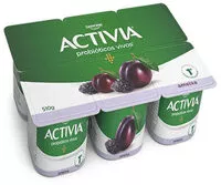 Suhkru kogus sees Leite Fermentado Integral Ameixa Activia Bandeja 510g 6 Unidades