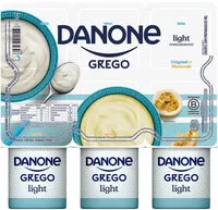 含糖量 Iogurte Parcialmente Desnatado Grego Original Maracujá Light Danone Bandeja 510g 6 Unidades
