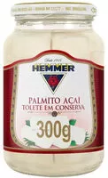 Cantidad de azúcar en Palmito Açaí Em Conserva Tolete Hemmer Vidro 300g