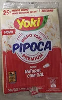 Quantité de sucre dans Pipoca Para Micro Ondas Natural Com Sal Light Yoki Pacote 50g