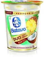 入っている砂糖の量 Iogurte Integral Coco E Abacaxi Batavo Pedaços Duo Copo 100g